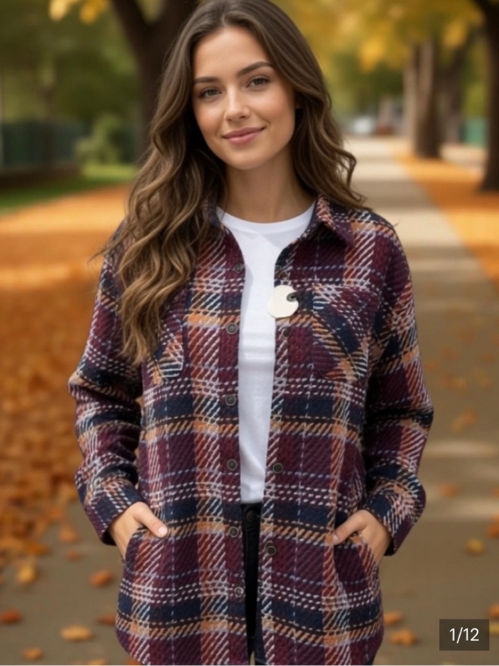 Plaid Shacket - button down long sleeves pockets Better Unsaid
XL NWT